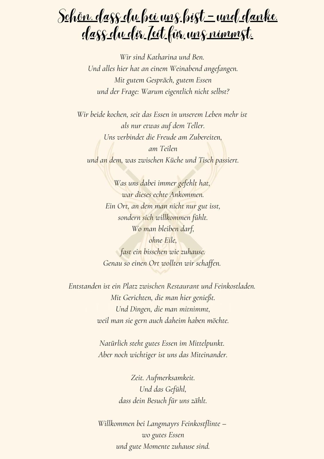 Speisekarte Seite 2 – Langmayr's Feinkostflinte
