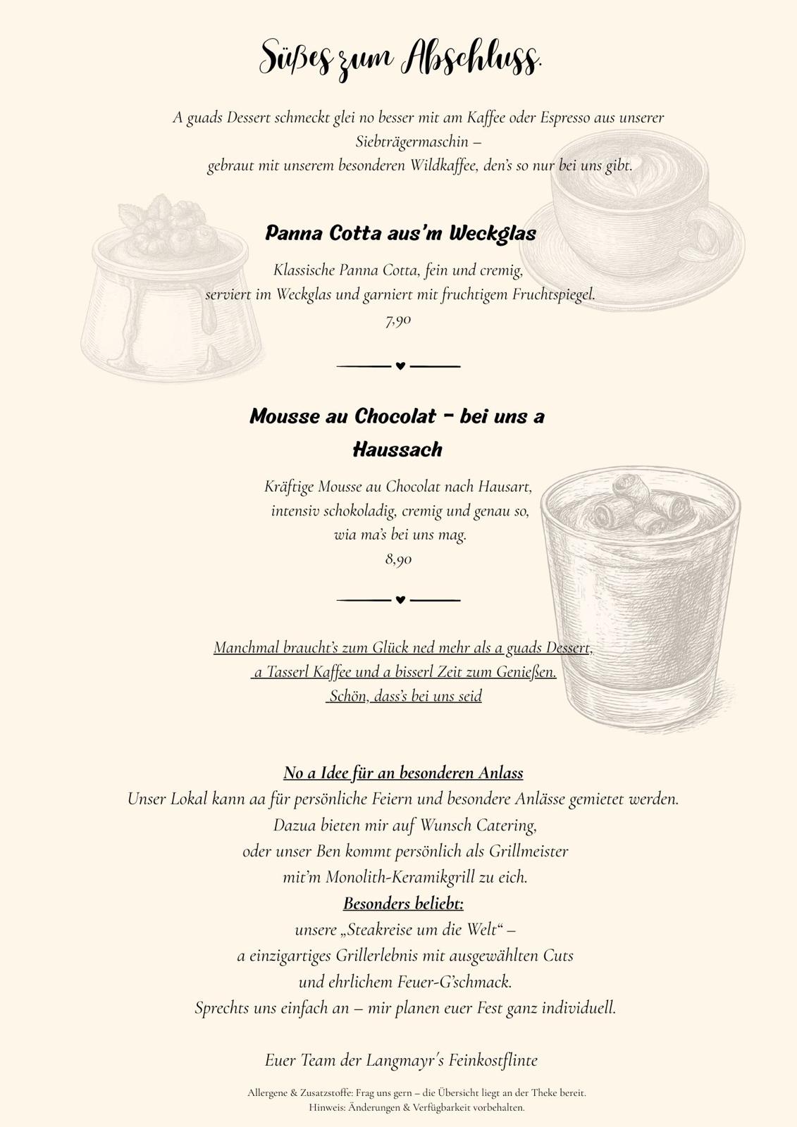 Speisekarte Seite 9 – Langmayr's Feinkostflinte